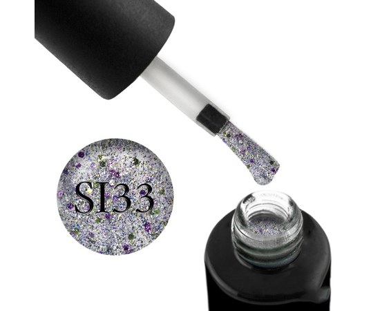 Изображение  Gel polish Naomi Self Illuminated with glitter and mica 6 ml, SI 33, Volume (ml, g): 6, Color No.: SI 33