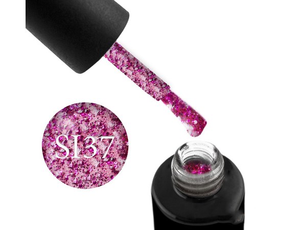 Изображение  Naomi Self Illuminated gel polish with glitter and mica 6 ml, SI 37, Volume (ml, g): 6, Color: SI 37