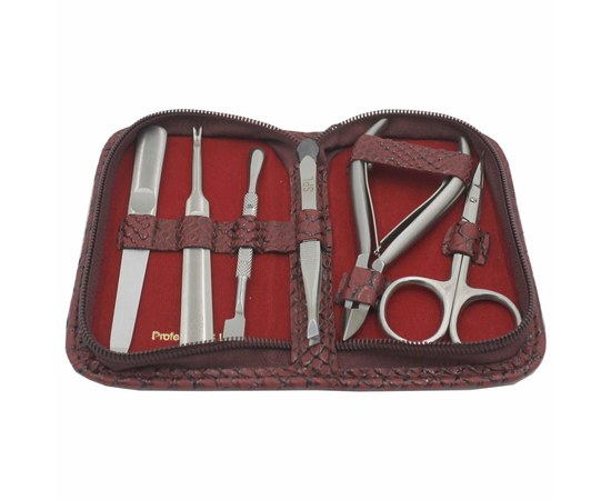 Изображение 3 Manicure set SPL 77108BF "Burgundy anaconda"
