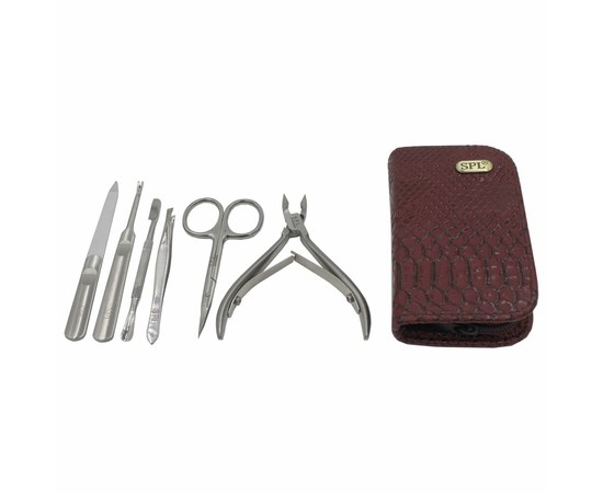 Изображение 2 Manicure set SPL 77108BF "Burgundy anaconda"