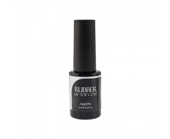 Изображение  Top rubber for gel polish Naomi Rubber UV Top Coat 12 ml, Volume (ml, g): 12