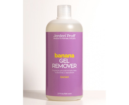 Изображение  Gel polish remover Jerden Proff Gel Remover Banana, 500 ml