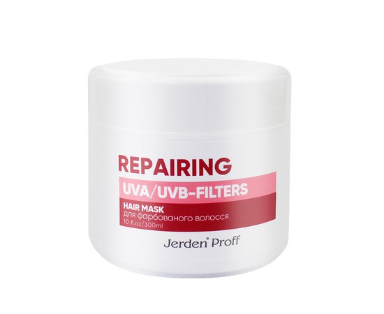 Изображение  Маска для окрашенных волос с токоферолом и UVA/UVB-фильтрами Color Save Jerden Proff, 300 мл