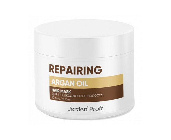 Изображение  Маска восстанавливающая для поврежденных волос с аргановым маслом Argan Oil Jerden Proff, 300 мл