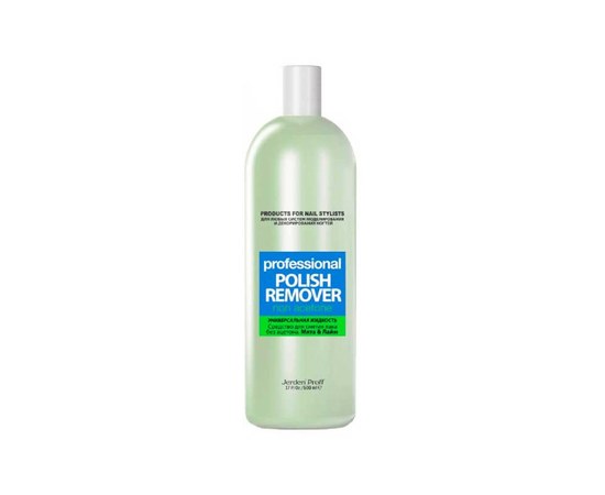 Изображение  Acetone-free nail polish remover Jerden Proff Polish Remover Lime and Mint, 500 ml
