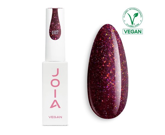 Изображение  Gel polish for nails JOIA vegan 6 ml, №107, Volume (ml, g): 6, Color No.: 107