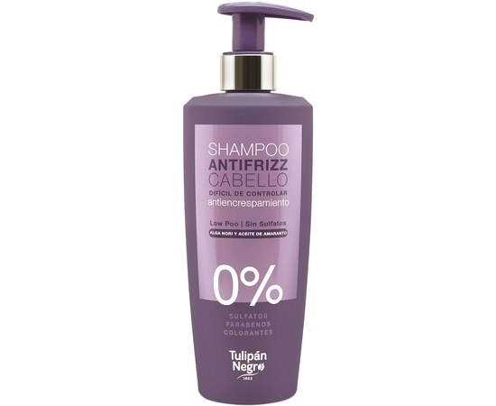 Изображение  Shampoo sulfate-free Tulipan Negro Low Poo SS Antifrizz for curly hair, 500 ml