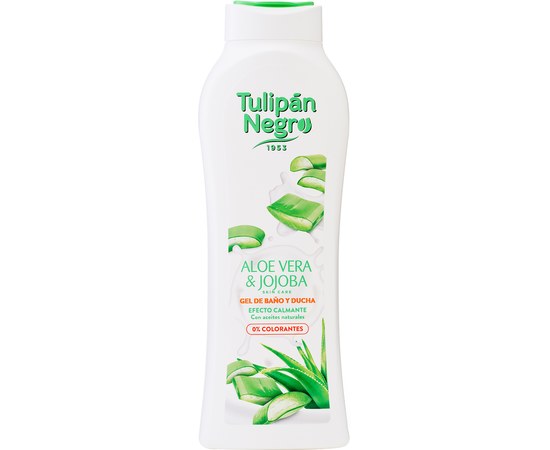 Изображение  Shower gel Tulipan Negro Aloe vera and jojoba, 650 ml