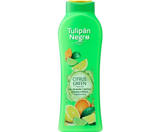 Изображение  Shower gel Tulipan Negro Green citrus, 650 ml