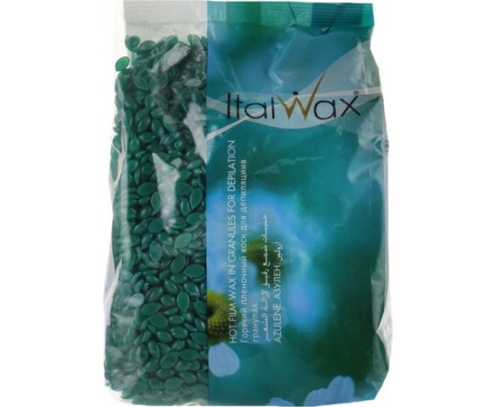 Изображение  Hot wax ItalWax in granules Azulene ItalWax 1000 g, Aroma: Azulene, Volume (ml, g): 1000