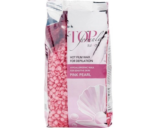 Изображение  Hot polymer wax in granules Pink Pearl ItalWax TOPline 750 g, Aroma: Pink Pearl, Volume (ml, g): 750