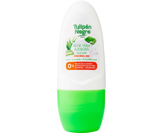Изображение  Roll-on deodorant Tulipan Negro Aloe Vera and jojoba, 50 ml