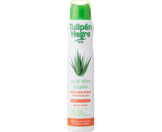 Изображение  Tulipan Negro Deodorant Spray Aloe Vera and Jojoba, 200 ml