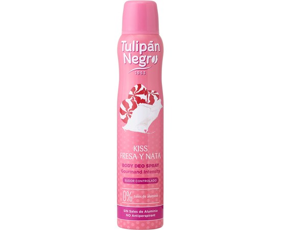 Изображение  Deodorant spray Tulipan Negro Strawberry cream, 200 ml