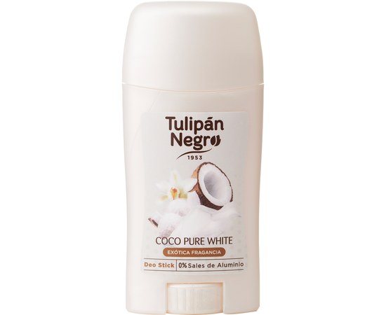 Зображення  Дезодорант стік Tulipan Negro Gourmand Білий кокос, 50 ​​мл