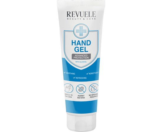 Изображение  Hand gel with alcohol Revuele Hand Gel Advanced Protection, 100 ml