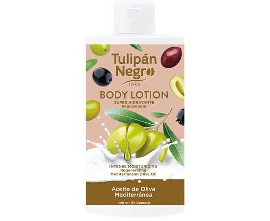 Зображення  Лосьйон для тіла Tulipan Negro Оливкова олія, 400 мл