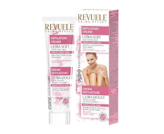 Изображение  REVUELE ultra-soft depilatory cream for sensitive areas with CapiSlow complex, 125 ml