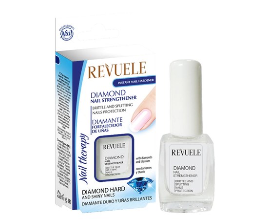 Изображение  REVUELE Nail Therapy Brilliant Nail Strengthener, 10 ml