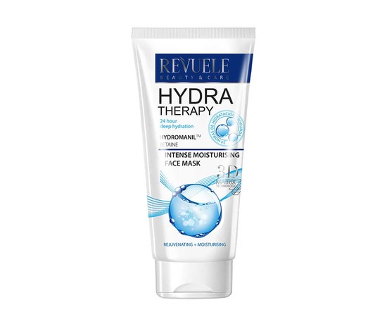 Изображение  Face mask REVUELE Hydra Therapy Intense moisturizing, 150 ml