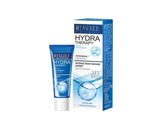 Изображение  Eye contour cream REVUELE Hydra Therapy intensive moisturizing, 25 ml