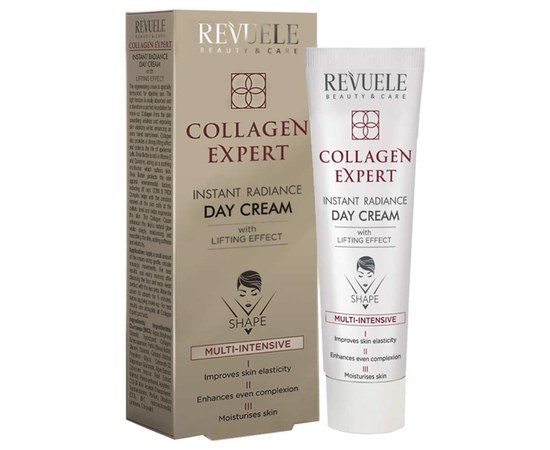 Изображение  Дневной крем REVUELE Collagen Expert Мгновенное сияние кожи, 50 мл