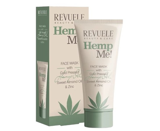 Изображение  Face mask REVUELE HEMP ME cleansing with hemp, 80 ml