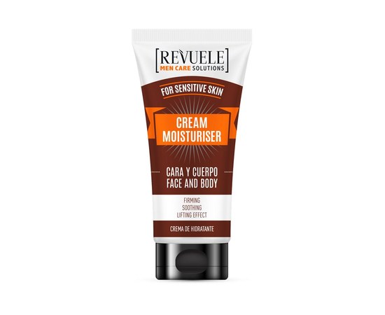 Изображение  Cream for face and body REVUELE Men Care Solutions moisturizing, 180 ml