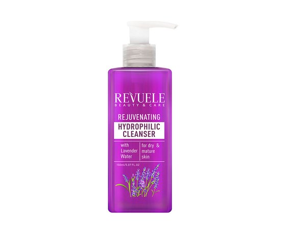 Изображение  REVUELE Rejuvenating Hydrophilic Cleanser with lavender water, 150 ml