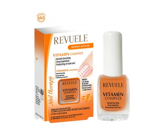 Изображение  Комплекс витаминный REVUELE Nail Therapy, 10 мл