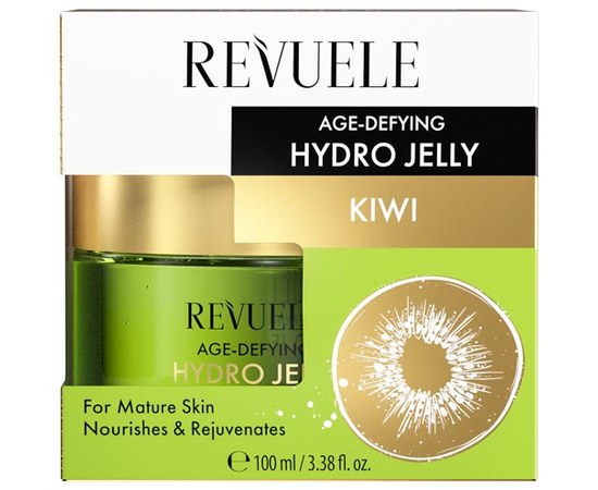 Изображение  Anti-aging hydro-jelly for the face REVUELE Fruity Face Care with kiwi, 100 ml
