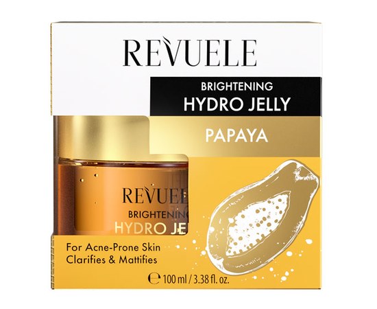 Изображение  REVUELE Fruity Face Care Brightening Hydro-Jelly Papaya, 100 ml