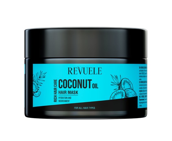 Изображение  Маска для волос REVUELE HAIR CARE с кокосовым маслом, 360 мл