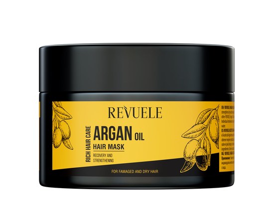 Изображение  Hair mask REVUELE HAIR CARE with argan oil, 360 ml