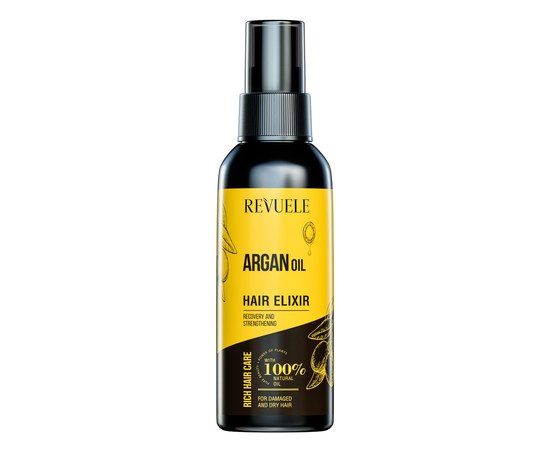 Изображение  Hair elixir REVUELE HAIR CARE with argan oil, 120 ml