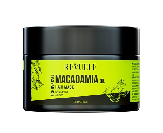 Изображение  REVUELE HAIR CARE hair mask with macadamia oil, 360 ml