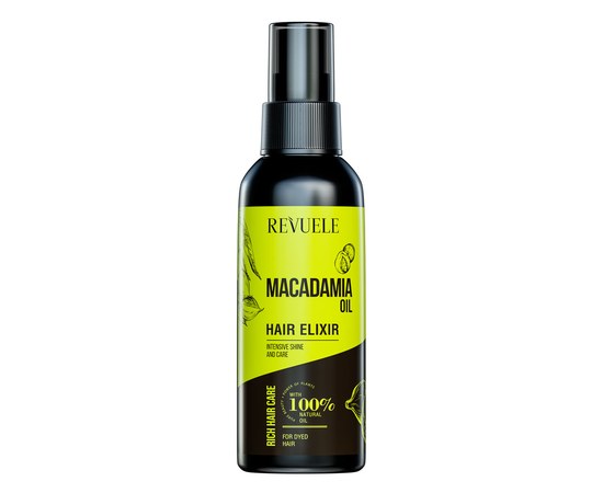 Изображение  Hair elixir REVUELE HAIR CARE with macadamia oil, 120 ml