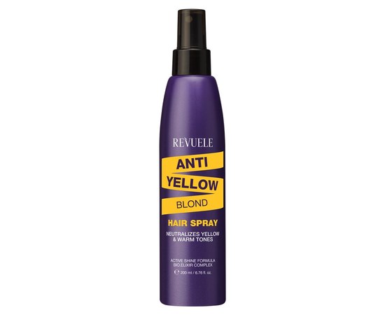 Изображение  Спрей для светлых волос REVUELE Anty-Yellow Blond с антижелтым эффектом, 200 мл