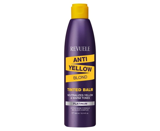 Зображення  Бальзам для світлого волосся REVUELE Anty-Yellow Blond з антижовтим ефектом, 300 мл