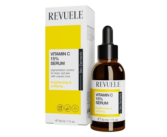 Изображение  REVUELE Vitamin C Facial Serum 15%, 30 ml