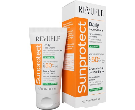 Изображение  Sunscreen "Oil Control" SPF50+ REVUELE Sunprotect, 50 ml