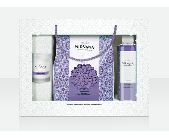 Изображение  Gift set for aroma depilation ItalWax nirvana lavender