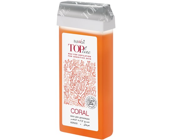 Изображение 2 Теплый воск ItalWax TOPline "Коралл" в картридже, Аромат: Коралл, Объем (мл, г): 100