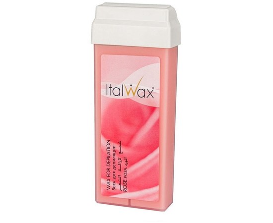 Изображение  Warm wax ItalWax flex "Cream rose" in a cartridge, Aroma: cream rose, Volume (ml, g): 100