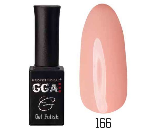 Зображення  Гель-лак для нігтів GGA Professional 10 мл, № 166, Цвет №: 166