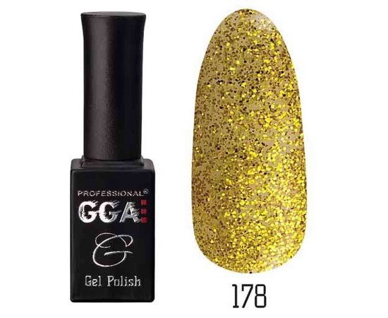 Изображение  Гель-лак для ногтей GGA Professional 10 мл, № 178, Цвет №: 178