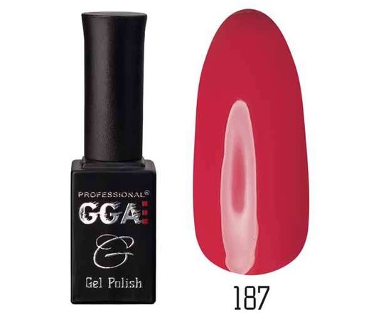 Изображение  Gel polish for nails GGA Professional 10 ml, No. 187, Color No.: 187