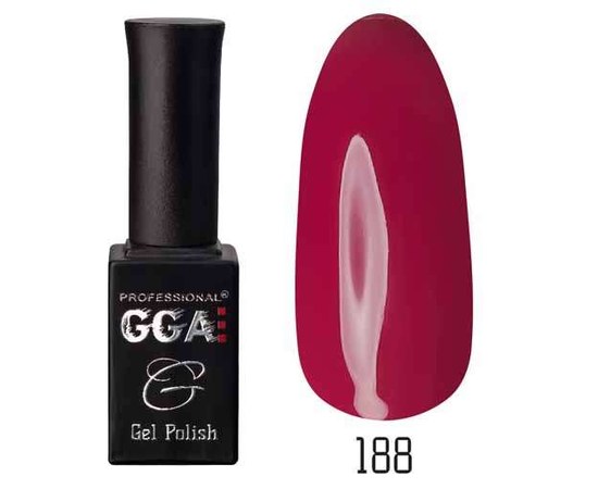 Изображение  Гель-лак для ногтей GGA Professional 10 мл, № 188, Цвет №: 188