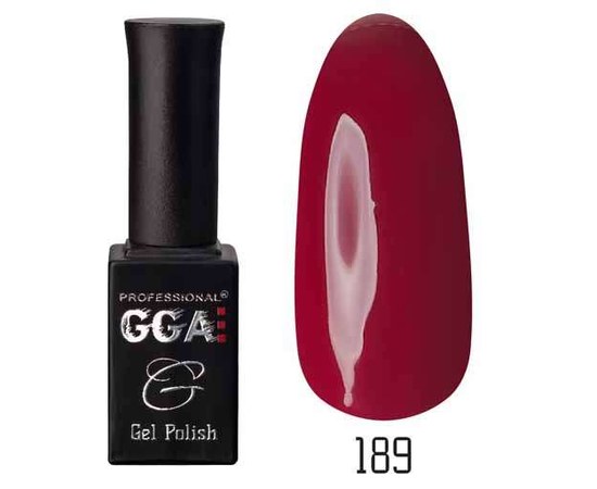 Зображення  Гель-лак для нігтів GGA Professional 10 мл, № 189, Цвет №: 189