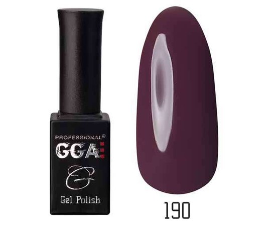 Изображение  GGA Professional Nail Gel Polish 10 ml, No. 190, Color No.: 190